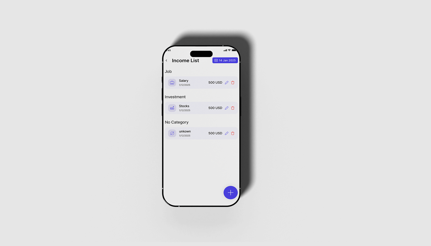 Personal Easy Budget Tracker Design Details